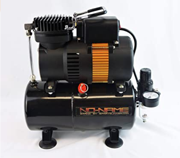 Tooty Airbrush Compressor with air tank. Piston type. NO-NAME Brand by SprayGunner
