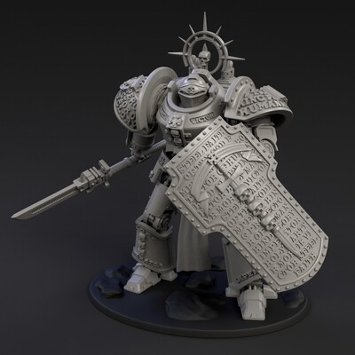 DeamonSlayer-Knight MKII Printed Miniature Complete Kit