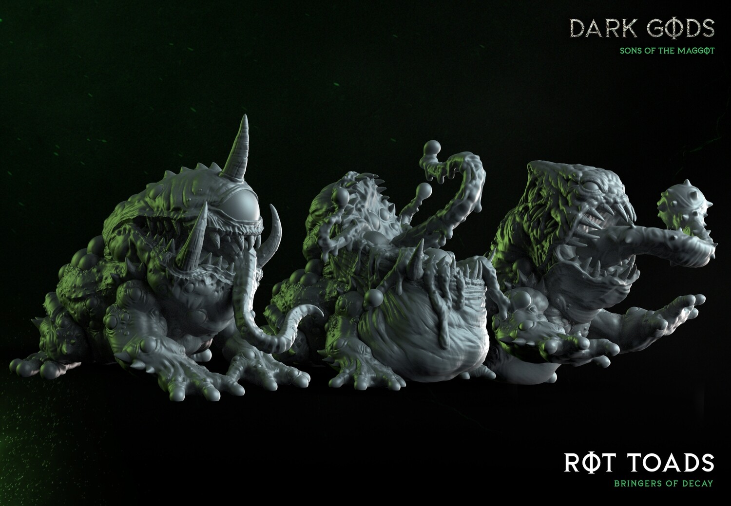 Rot Toad Squad of 3 - Dark Gods