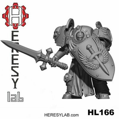 Erebus Crusader HK1 Terminator Armor Pose #2 - HeresyLab