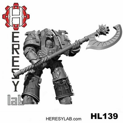 Helios Guards HK1 Terminator Armor Pose #2 - HeresyLab