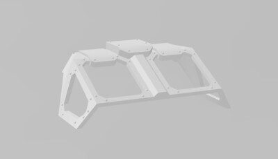 Canopy Frame No Glass 28mm Scifi Antigrav Platform - Dark Age Designs