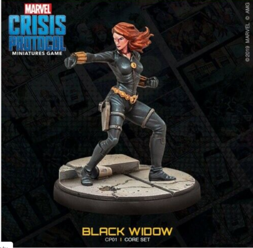 Black Widow Miniature - Marvel Crisis Protocol New on Sprue