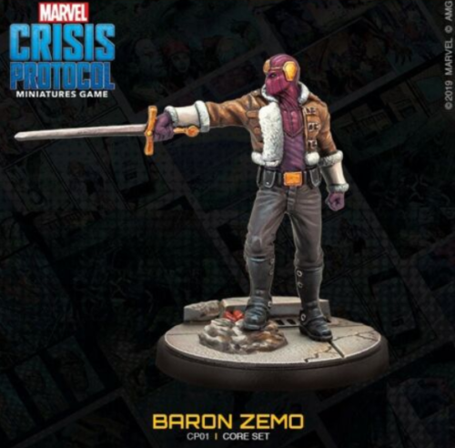Baron Zemo Miniature - Marvel Crisis Protocol New on Sprue