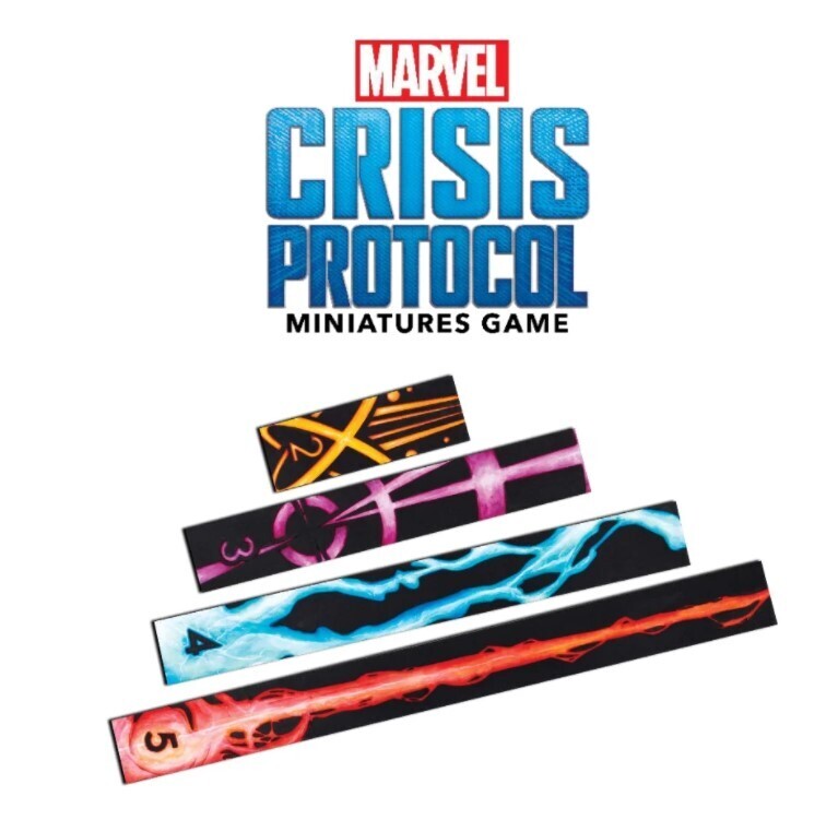 10 Dice, Range & Movement Templates Set - Marvel Crisis Protocol