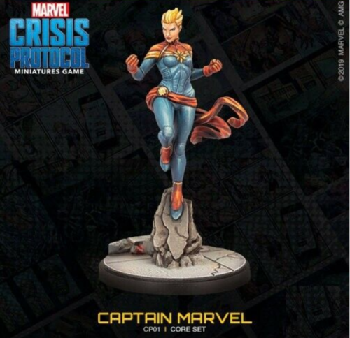 Captain Marvel Miniature - Marvel Crisis Protocol New on Sprue