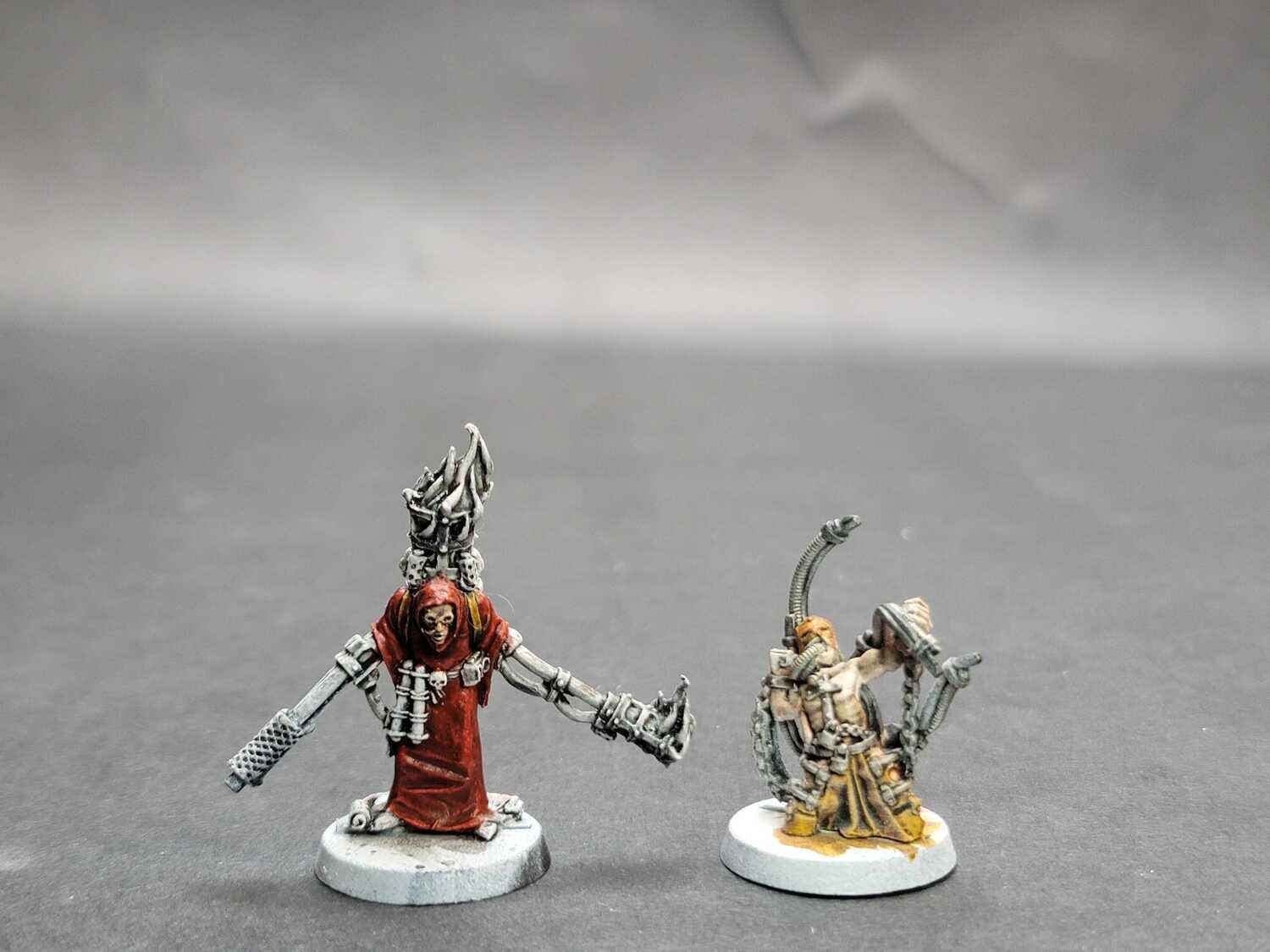 Witch Hunter Acolyte and Penticton Witch Parially Painted - Games Workshop