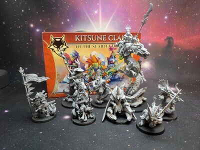 Assembled Kitsune Clan of the Scarlet Forest  - Signum Games