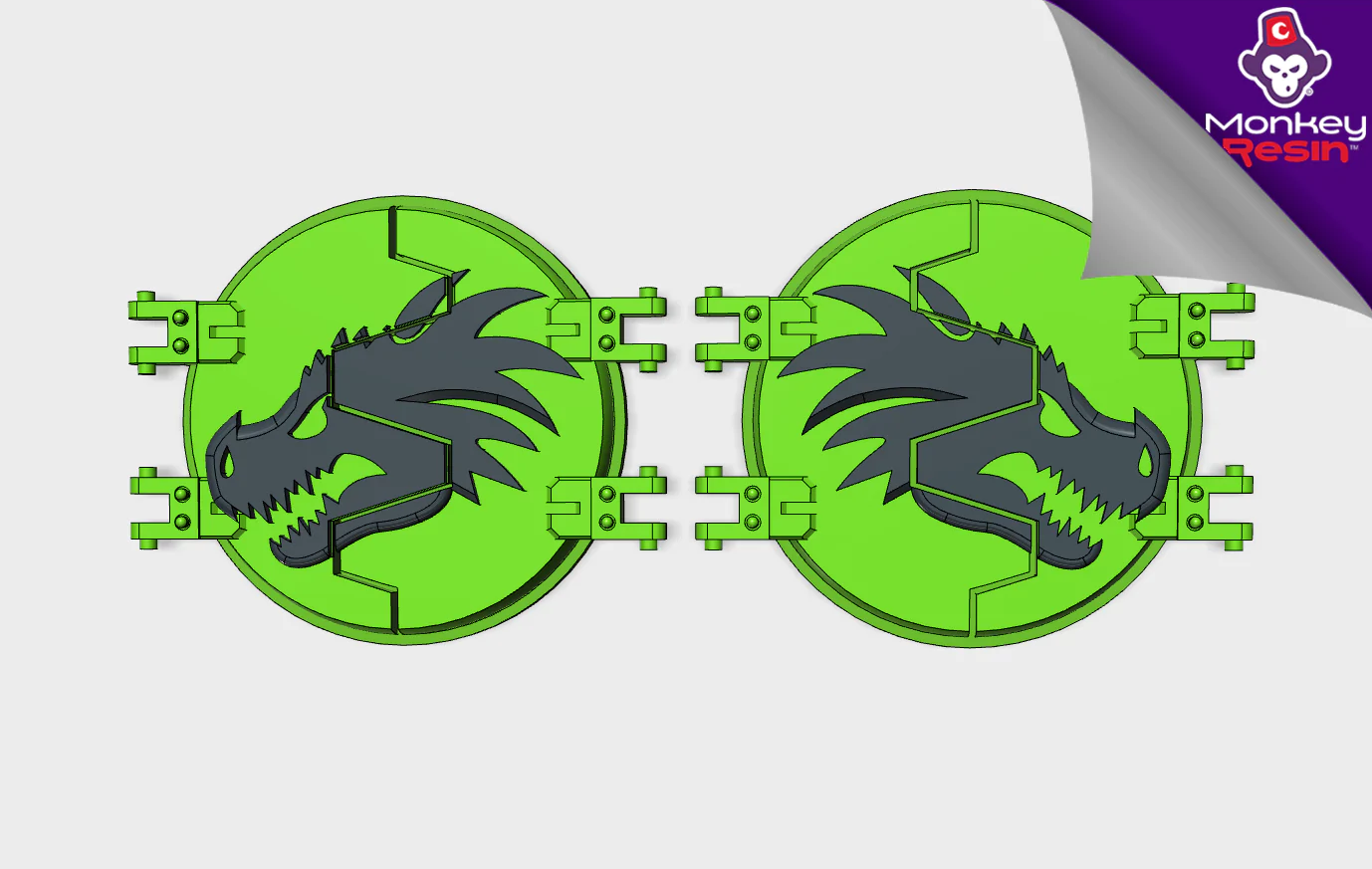 Dragon Heads: Legion Deimos Round Doors Rhino Bits 