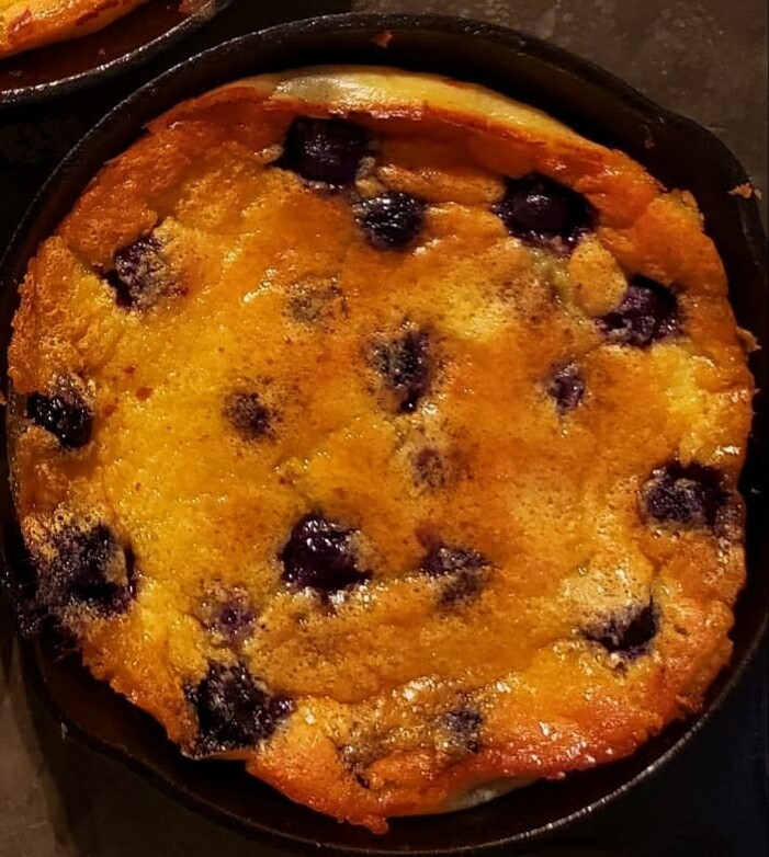 Raspberry Clafoutis.
Traditional French dessert, a simple mixture of flour, eggs, dairy, and a little sugar, it's like a pancake, but more custardy, baked instead of griddled. Raspberry Clafoutis.
Traditional French dessert, a simple mixture of flour, eggs, dairy, and a little sugar, it's like a pancake, but more custardy, baked instead of griddled.