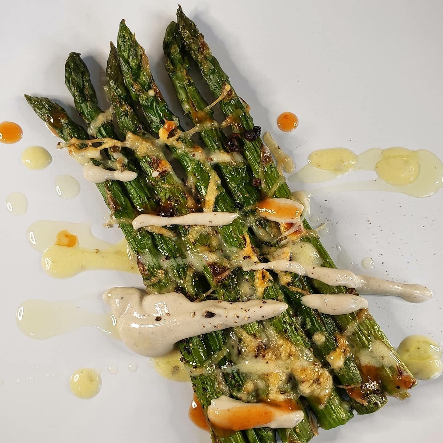 cheese baked asparagus. 
V, gf, k