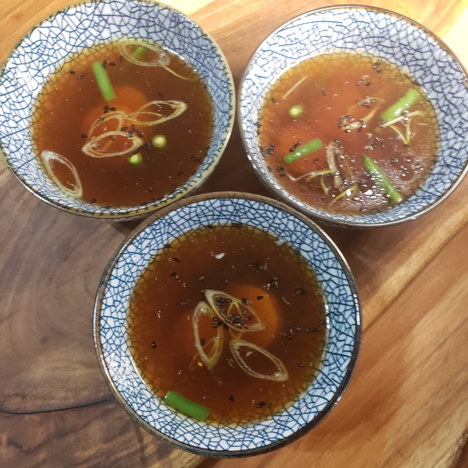 Ginger and lemongrass chicken soup. Gf, lf