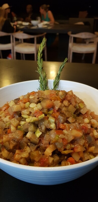 Ratatouille, provencal vegetable stew. $9
V, ve, gf, lf