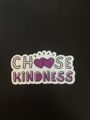 Purple Choose Kindness Sticker