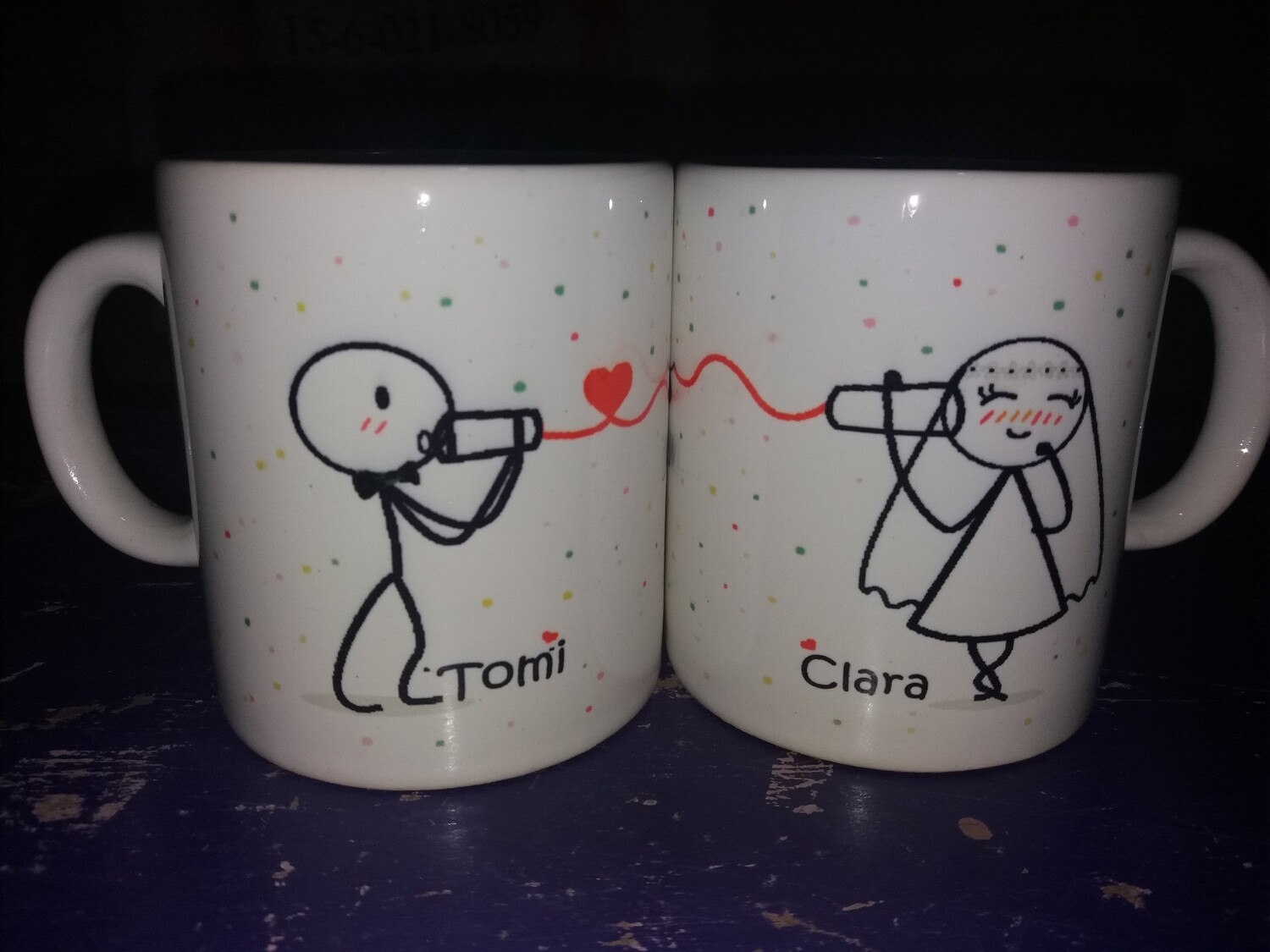 Tazas rectas de cerámica tipo mug sublimadas.