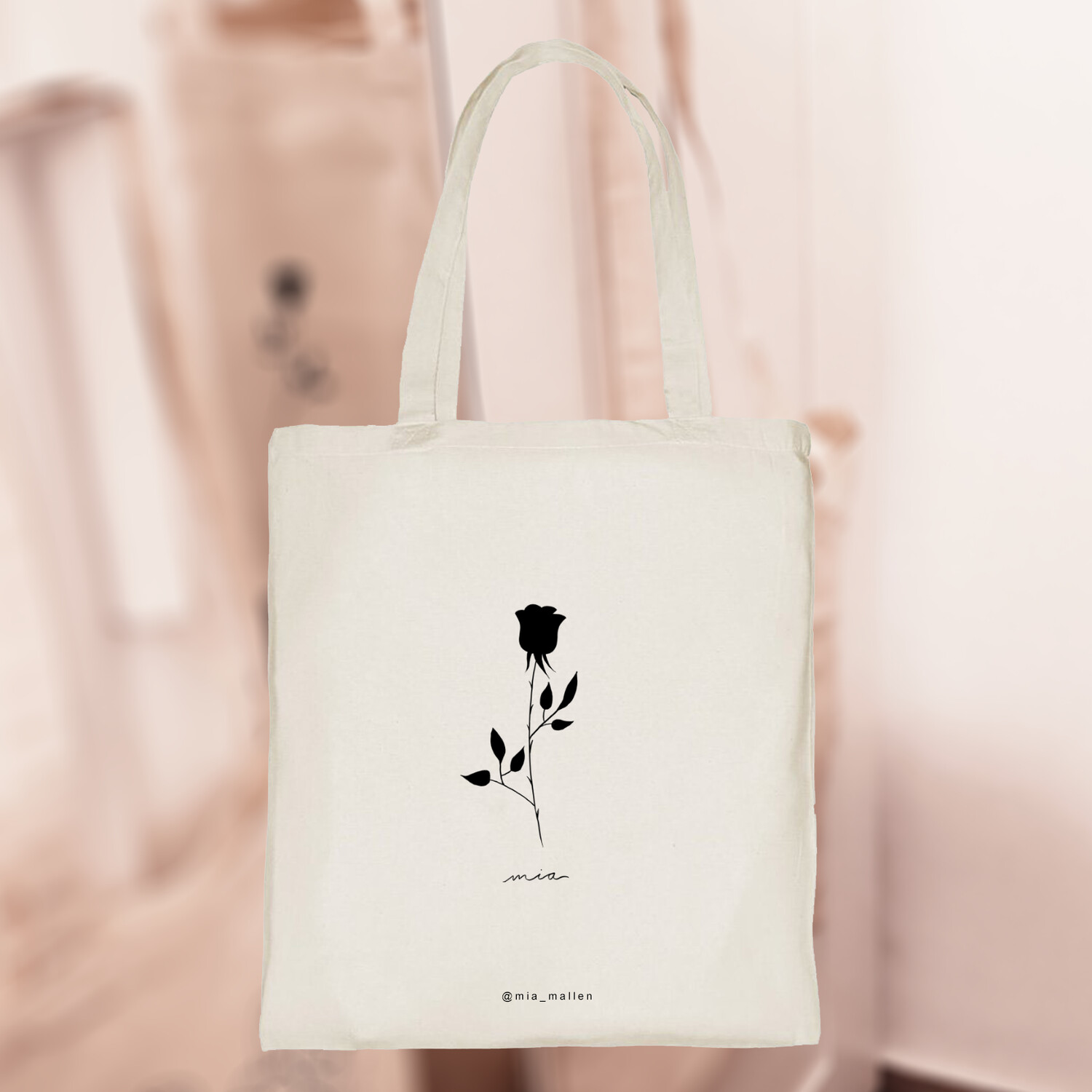 Tote-bag | black-rose