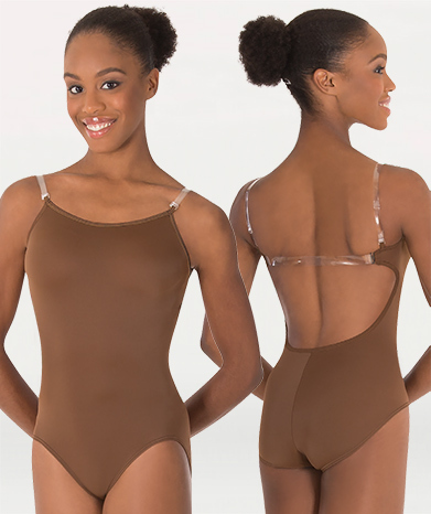 Alexis - Long Torso Leotard with Mesh Pattern - DN588