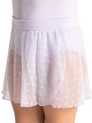 CP 12010C CHILD PULL ON SKIRT W/POLKA DOTS