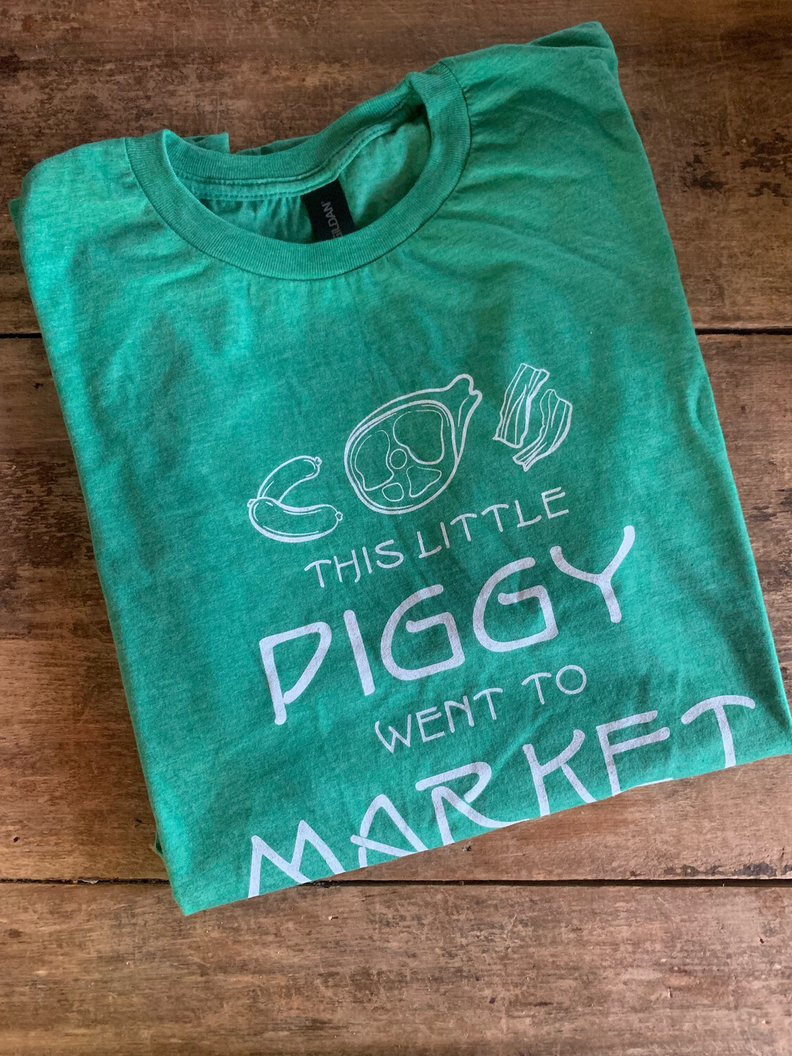 Piggy Market Tees – Caribbean Green Extra Large – Shop – Piggy Market Online