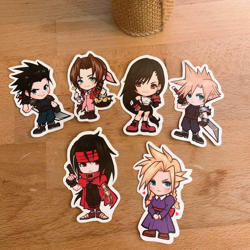 3-inch FF7 waterproof stickers