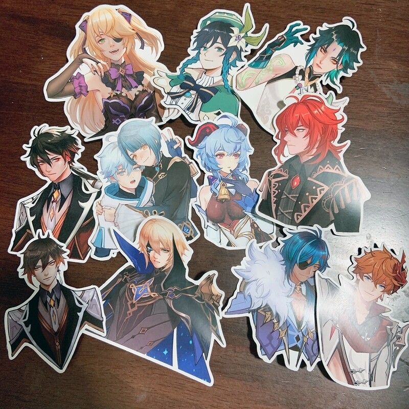 4-inch Genshin Impact Liyue stickers