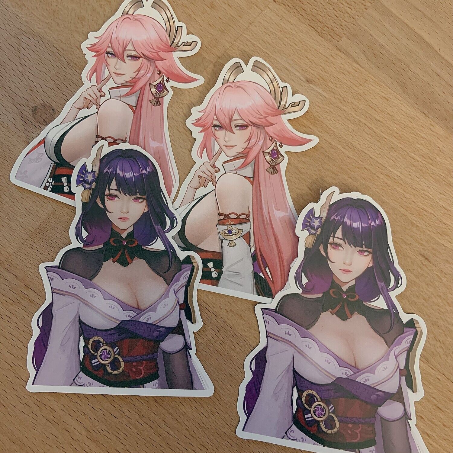 4-inch Genshin Impact Inazuma stickers, Design: Yae Miko