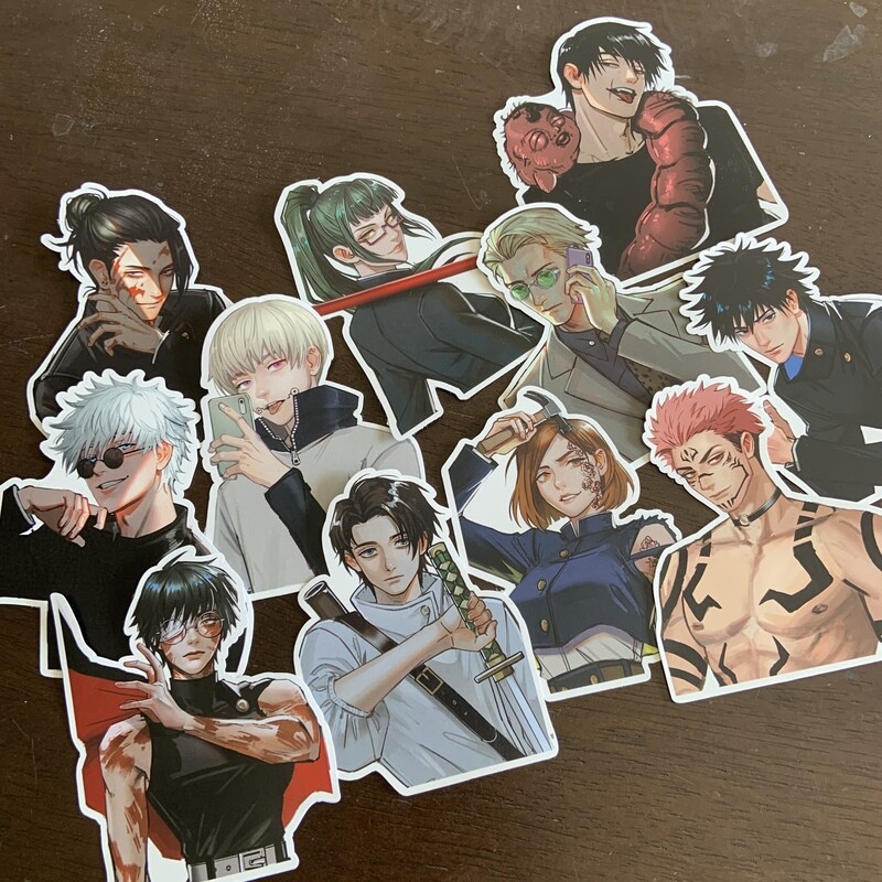 4-inch Jujutsu Kaisen stickers