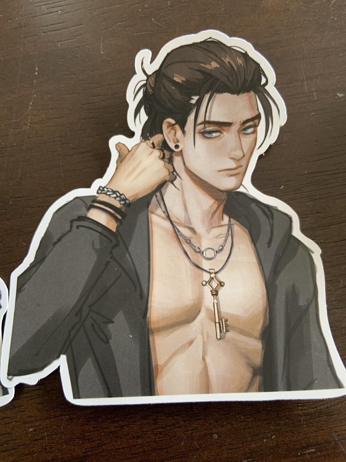 4-inch Attack on Titan stickers, Design: Eren