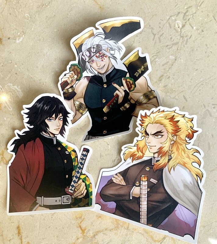 4-inch Demon Slayer stickers