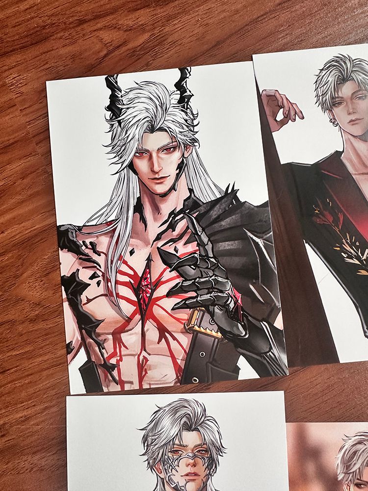 Love and Deepspace : Sylus prints, Design: Sylus ( Dragon Long hair)