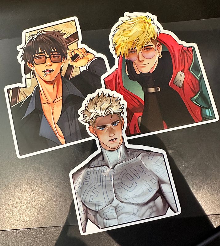 4-inch TRIGUN STAMPEDE stickers