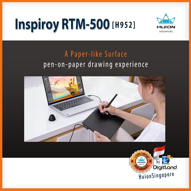 New 2021 Huion Inspiroy RTM-500 [H952] ( #HBL - Online Teaching and eLearning  )