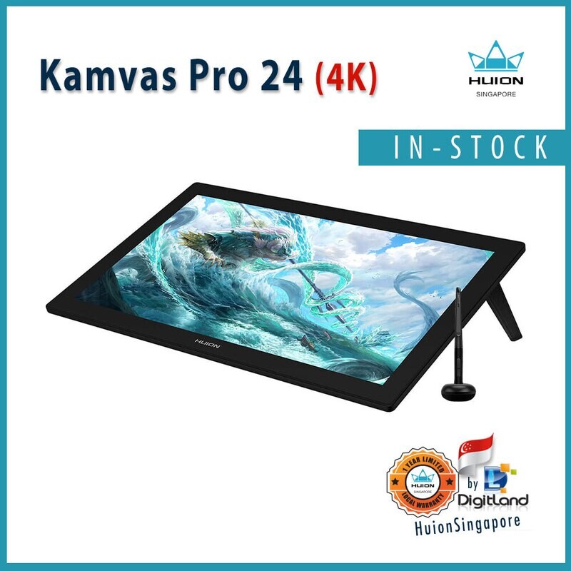 Huion Kamvas Pro 24 [ 4K ] Pen display -Drawing Tablet