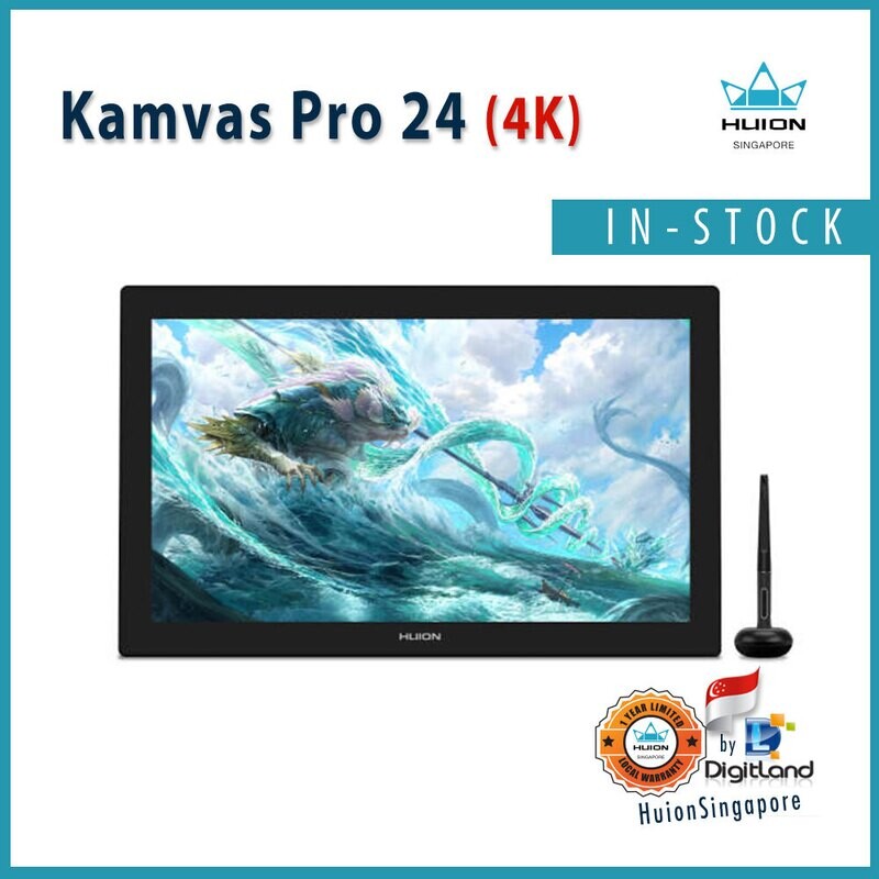 Huion Kamvas Pro 24 [ 4K ] Pen display -Drawing Tablet