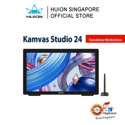 Huion Kamvas Studio 24 | Designed for professionals and studios | Standalone Workstation Pen Display Drawing Tablet