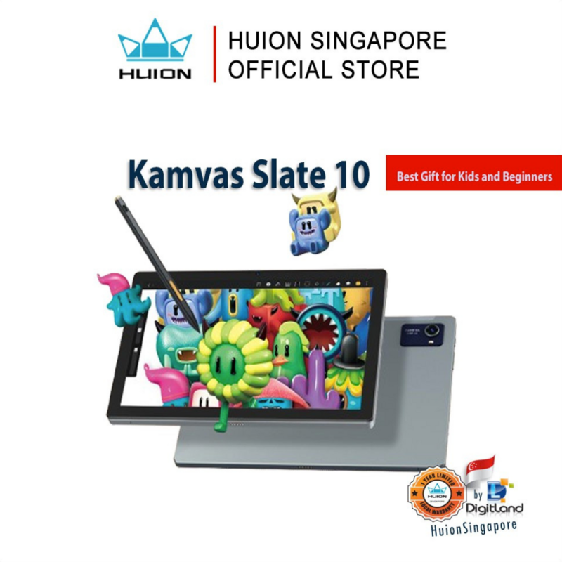 Huion Singapore Slate 10 Android-based, 10.1" FHD+ Screen Full-lamination Best Gift for Kids and Beginners