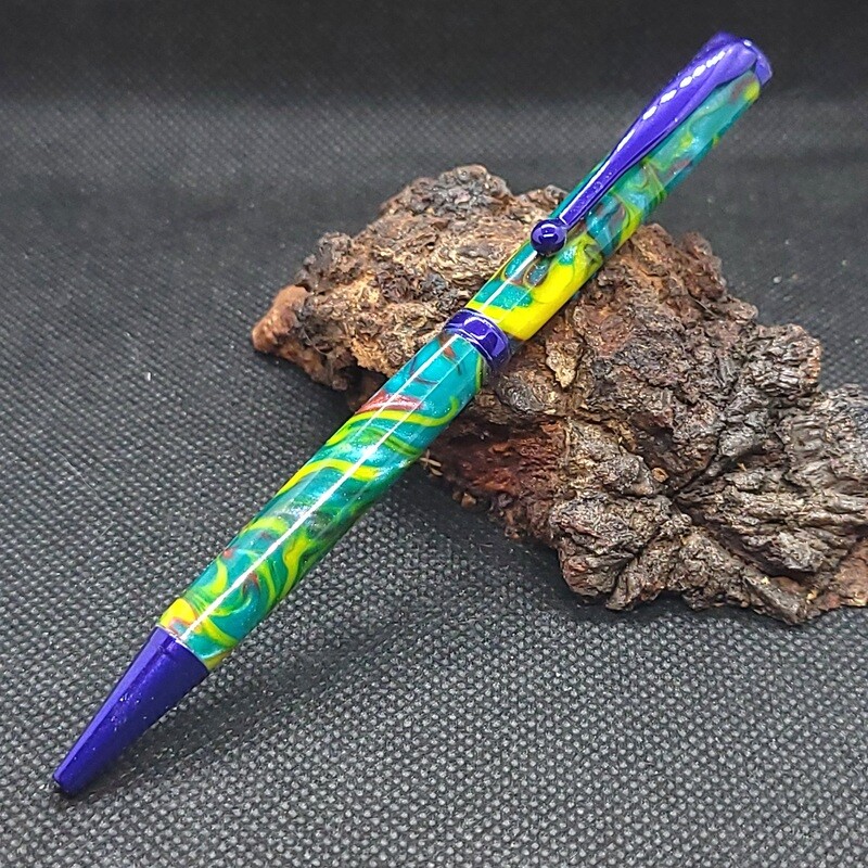 Fancy slimline ballpoint pen