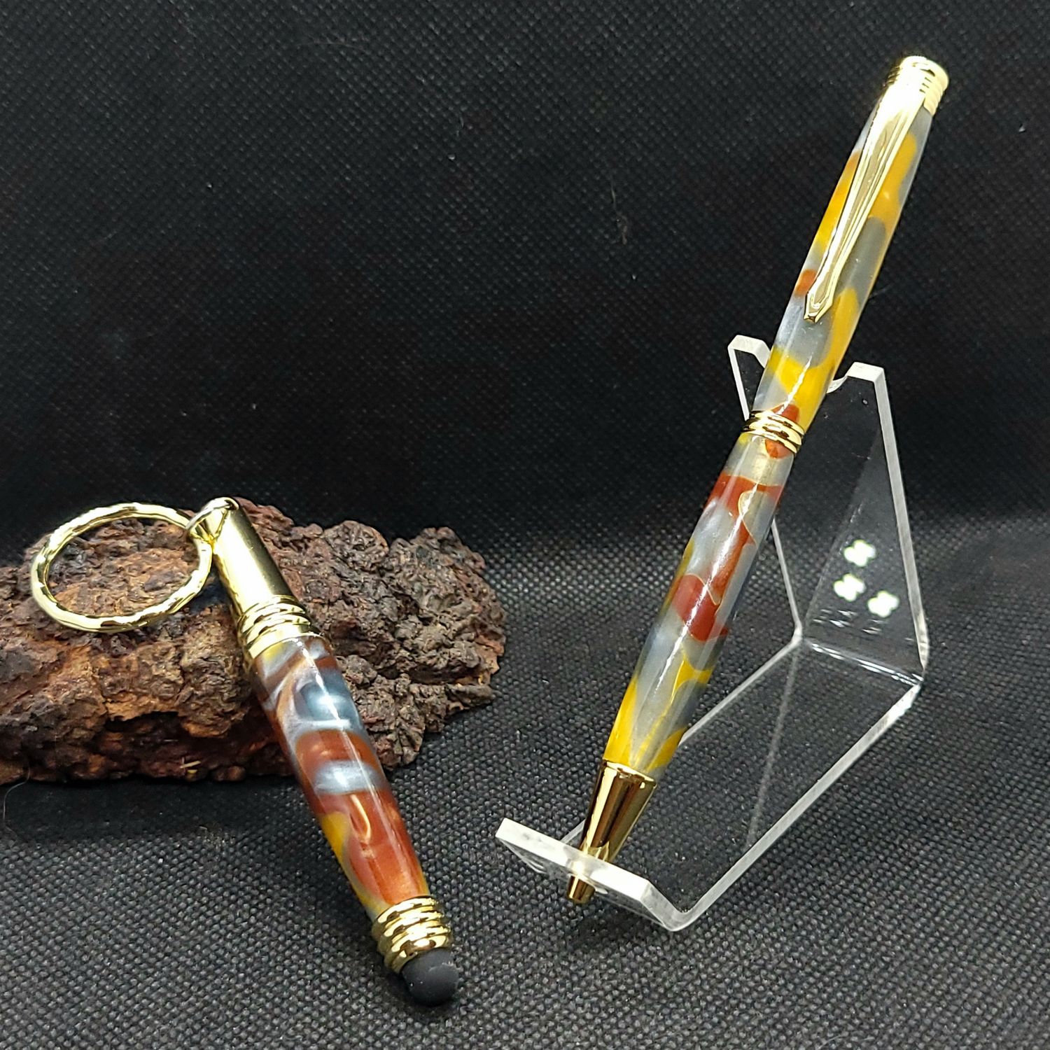 Duo stylo et porte-clés stylo