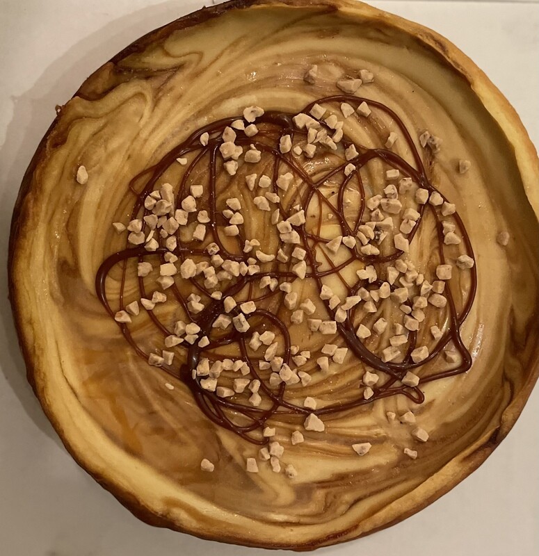 Salted Caramel with Toffee Crumble Cheesecake