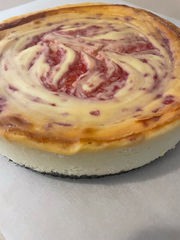 White Chocolate Raspberry Cheesecake