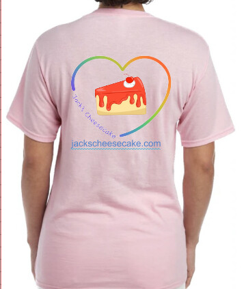 Jack's Cheesecake Pink Short Sleeve T