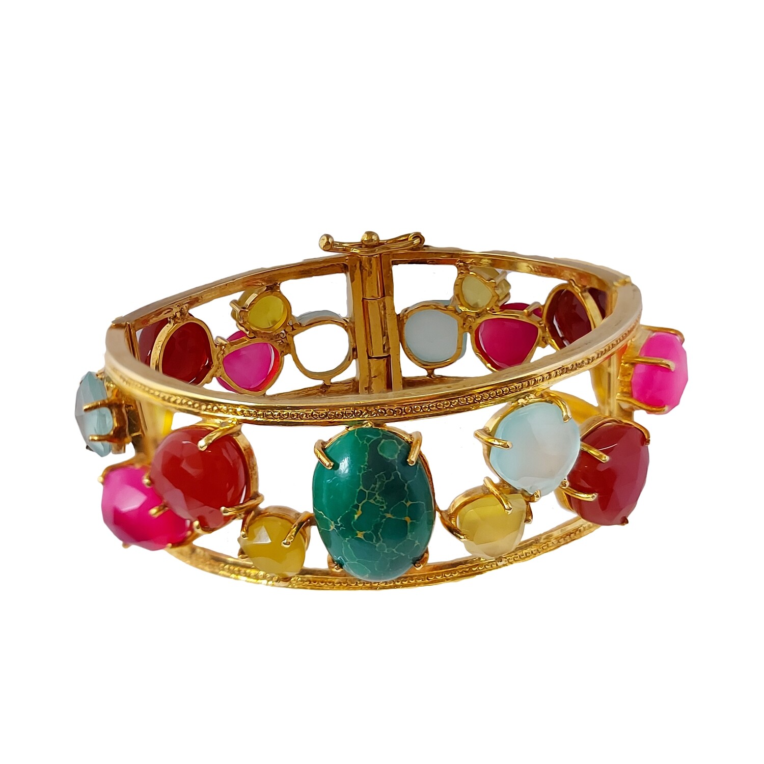 Pulsera en Plata con piedras sintéticas*