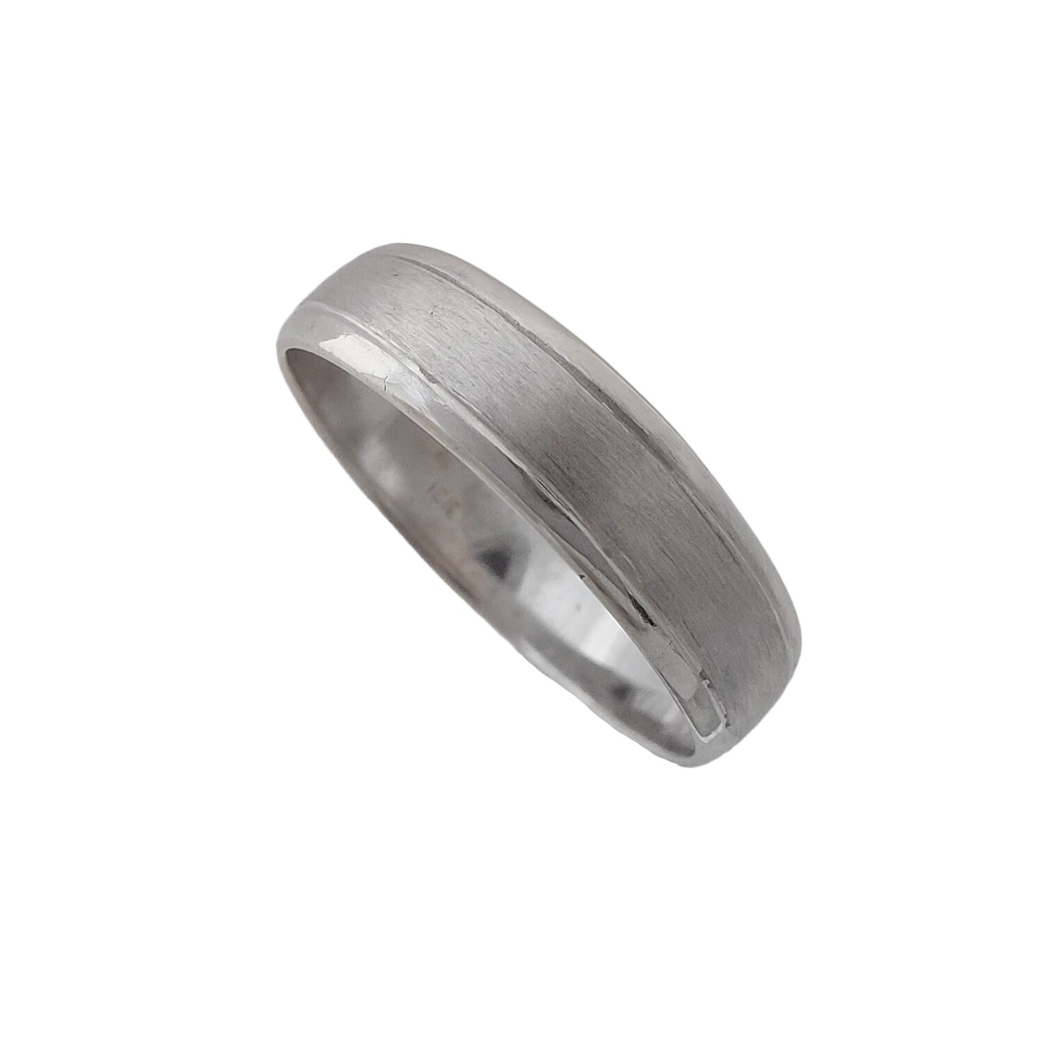 Argolla en Oro Blanco 18k Satinado