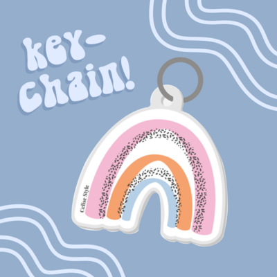 Boho Rainbow KEY-CHAIN!