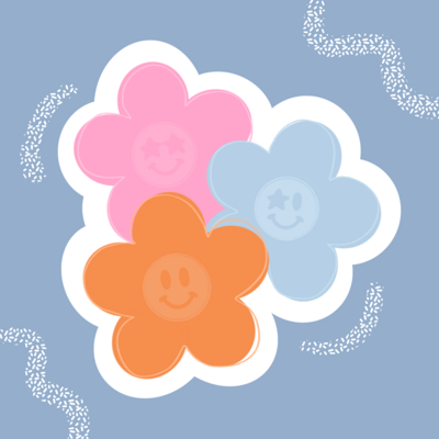 &quot;Flower power&quot; sticker