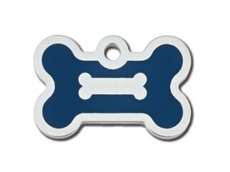 Hueso pequeño con huesito Epoxy Azul 