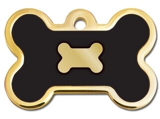 Hueso con huesito Epoxy Negro- Dorado (PLU 2916) Hueso con huesito Epoxy Negro- Dorado (PLU 2916)