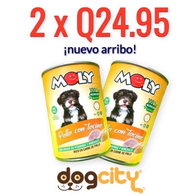 Pollo con Tocino Lata 400 gramos Moly Pollo con Tocino Lata 400 gramos Moly