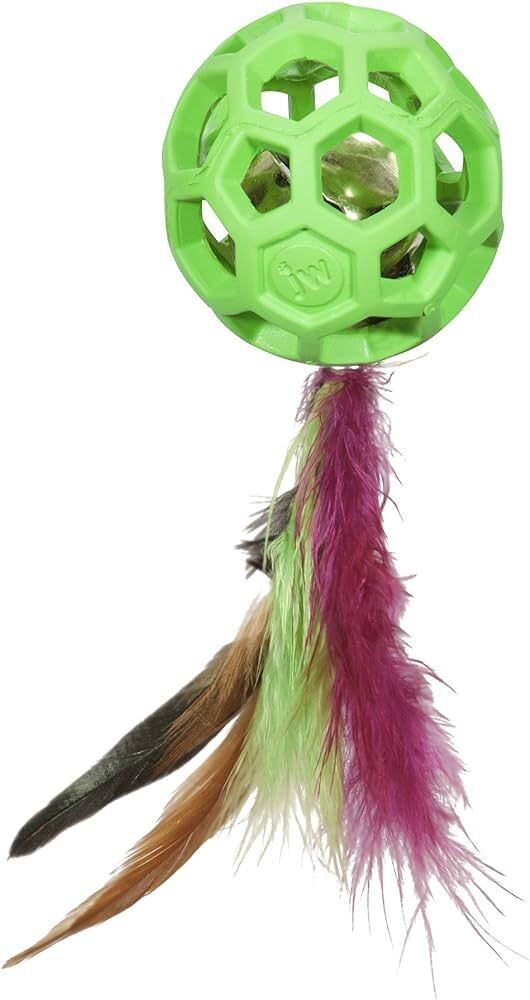 JW Cataction Feather Ball W/ Bell