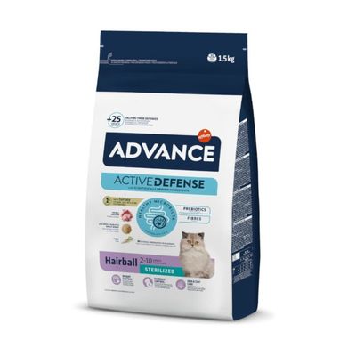 Advance Gato Esterilizado Hairball - 1.5 kg
